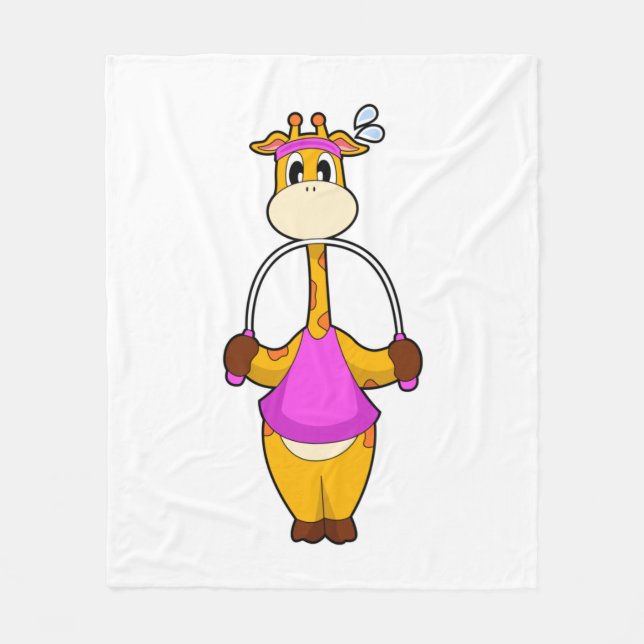 Couverture Polaire Corde Fitness Giraffe (Devant)