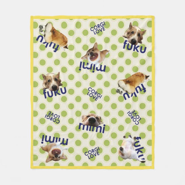 Couverture Polaire corgi blanket (Devant)