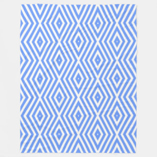 Couverture Polaire Cornflower Blue Moods Diamond Chevrons