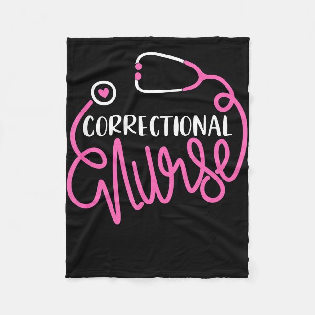 Couverture Polaire Correctional Nurse Funny Forensic Nursing (Devant)