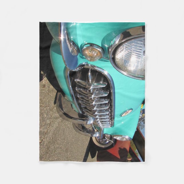 Couverture Polaire Corvette bleue (Devant)