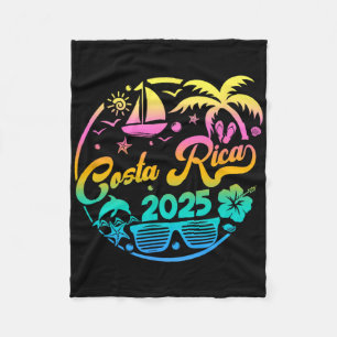 Couverture Polaire Costa Rica 2025 Family Vacation Beach Matching Gro