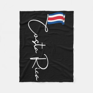 Couverture Polaire Costa Rica Drapeau vacances Tropical Pura Vida Cos