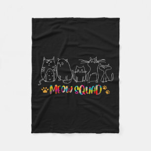 Couverture Polaire Costume de chat Halloween Meow Squad
