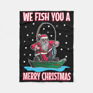 Couverture Polaire Costume de Noël Pêcheur Pêche Drôle Cool San