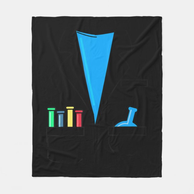 Couverture Polaire Costume de scientifique fou Chimie Nerd Fun Scienc (Devant)