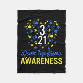 Couverture Polaire Costume de sensibilisation au syndrome de Down 21
