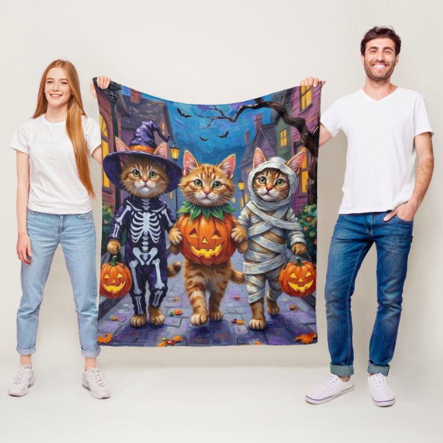 Couverture Polaire Costumes d'Halloween pour chats perses (En situation)