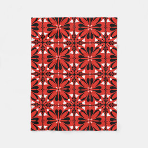 Couverture Polaire Cosy Hygant Scandinave rouge noir design