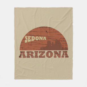 Couverture Polaire couché de soleil vintage arizona sedona