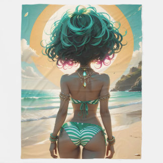 Couverture Polaire Coucher de soleil de Dollz