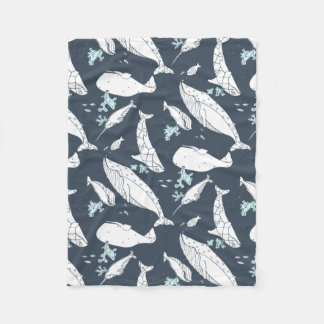 Couverture Polaire Couette de baleines d'océan par l'idyl-wyld
