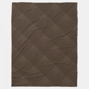 Couverture Polaire Couette en cuir Brown Faux Motif Vintage