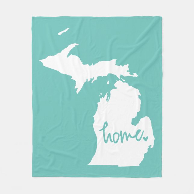 Couverture Polaire Couleur à la maison de coutume du Michigan (Devant)