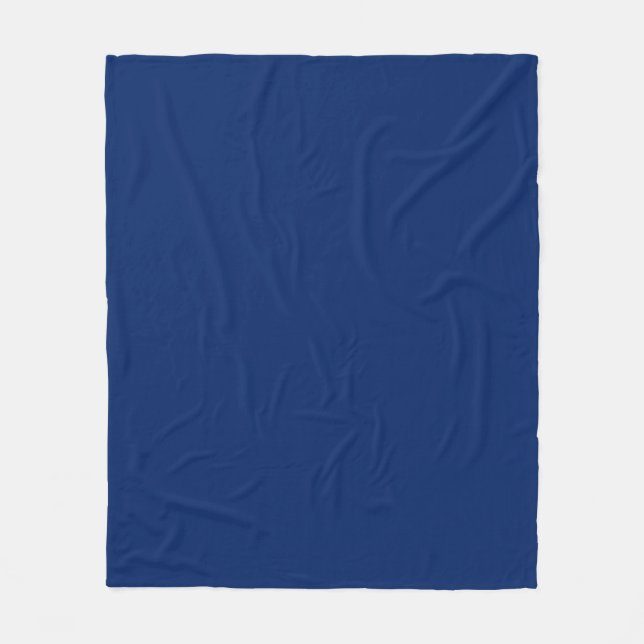 Couverture Polaire Couleur solide bleue royale (Devant)