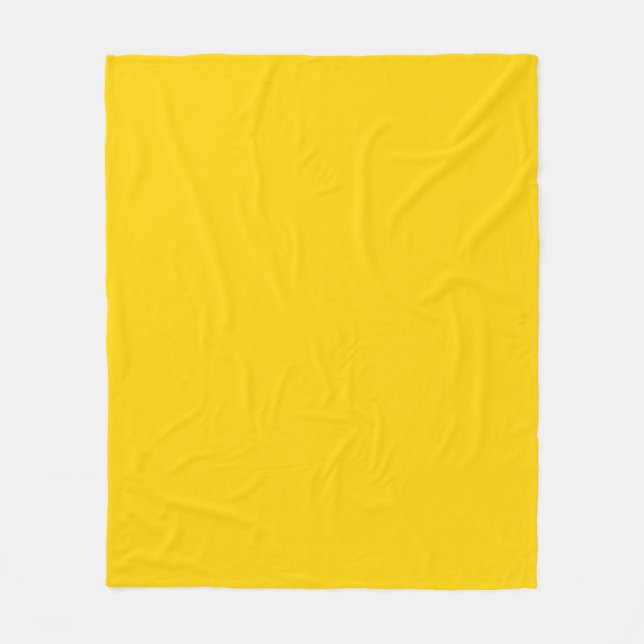 Couverture Polaire Couleur solide jaune vif (Devant)