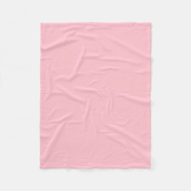 Couverture Polaire Couleur solide rose (Devant)
