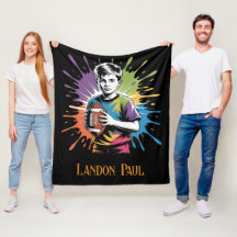 Couleur Splash Football Garçon Anniversaire cadeau