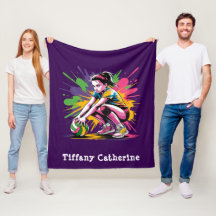 Couleur Splash Volleyball Girl Anniversaire de fêt