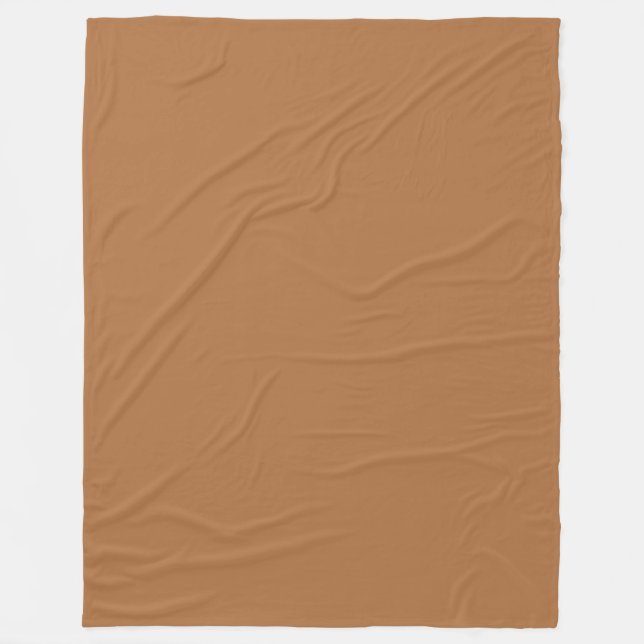 Couverture Polaire Couleur uni cuivre (Devant)