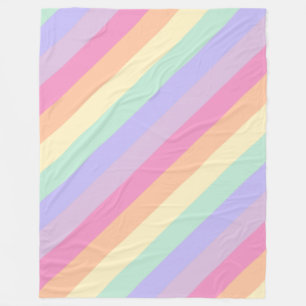 Couverture Polaire Couleurs arc-en-ciel tendance Modèle moderne éléga