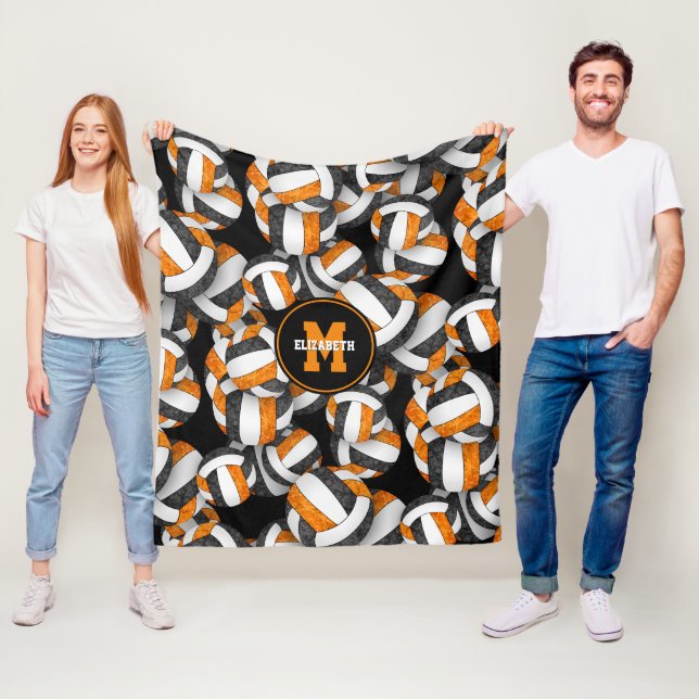 Couverture Polaire couleurs de l'équipe de volley-ball (En situation)