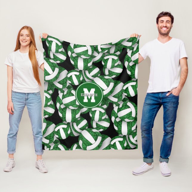 Couverture Polaire couleurs de l'équipe de volley-ball blanc (En situation)