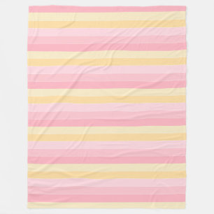 Couverture Polaire Couleurs élégantes et roses jaunes vanillées Mo