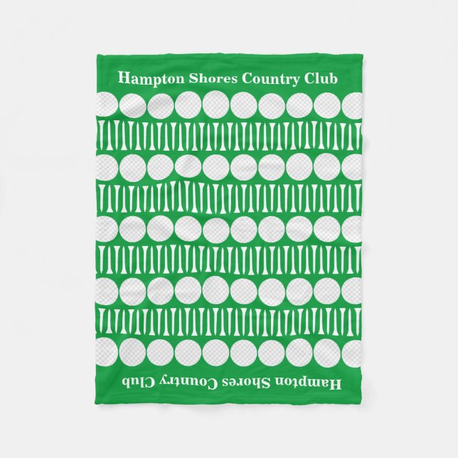 Couverture Polaire Country Club Golf Panier Fleece Blanket (Devant)