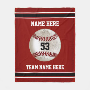 Couverture Polaire Coup de baseball personnalisé