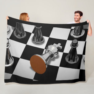 Couverture Polaire Coupette de jeu d'échecs
