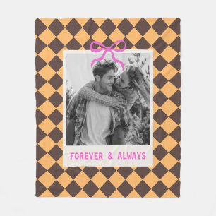 Couverture Polaire Couple Anniversaire de Mariage Photo Diamant Perso