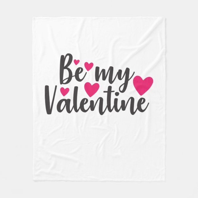 Couverture Polaire Couple Art Be My Valentine (Devant)