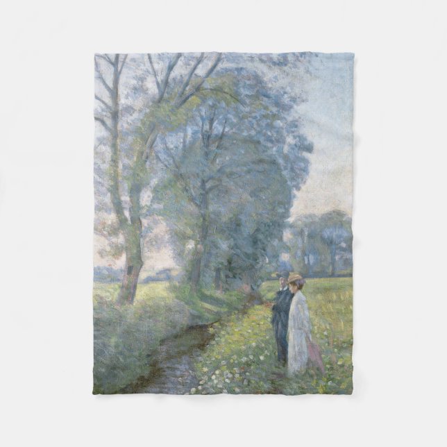 Couverture Polaire Couple engagé (Mariage et mariage) (Fiançailles) (Devant)