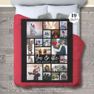 Couverture Polaire Couple moderne 19 Photo Collage Couleur personnali