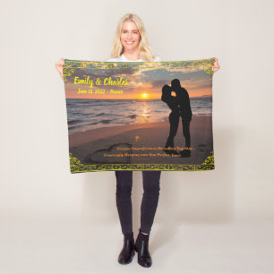 Couverture Polaire Couples ou Décor mural Mariage