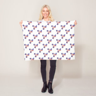 Couverture Polaire Coureur BMX tout américain