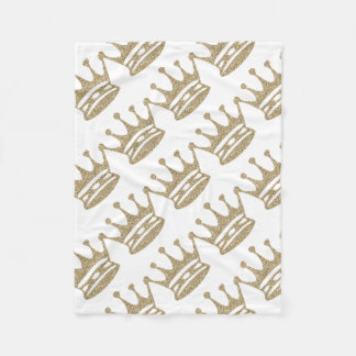 Couverture Polaire Couronne de parties scintillantes d'or
