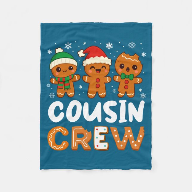 Couverture Polaire Cousin Crew Christmas 2025 Cookie Kids Boy Girl Fa (Devant)