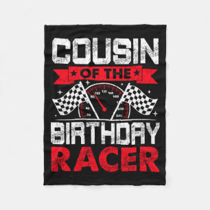 Couverture Polaire Cousin du coureur d'anniversaire voiture de course