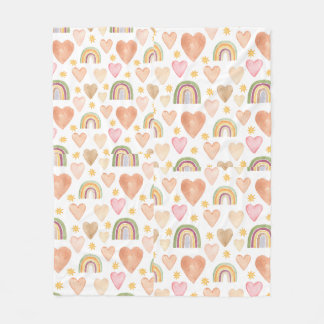 Couverture Polaire Couvercle en molleton du coeur