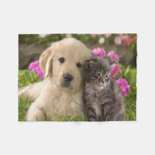 Couverture Polaire Couverture/chiot et chaton d'ouatine