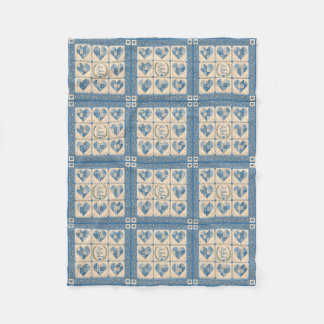 Couverture Polaire Couvre-lit bleu Je t'aime