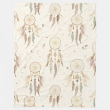 Couvre-lit en molleton Boho Dreamcatcher | Éthéré