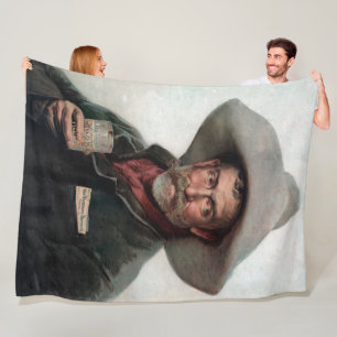 Couverture Polaire Cowboy espagnol Ranchero dans le Vieux-Ouest Saloo