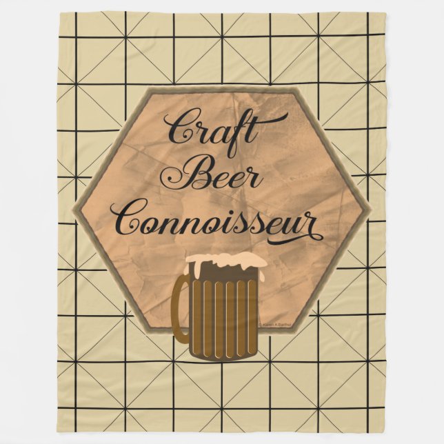 Couverture Polaire Craft Beer Connoisseur (Devant)