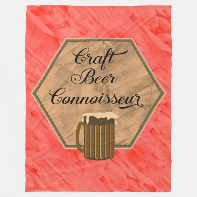 Couverture Polaire Craft Beer Connoisseur (Devant)