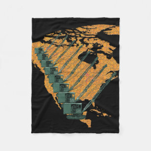 COUVERTURE POLAIRE CRANE OPERATOR US MAP JIGSAW PUZZLE OPERATOR
