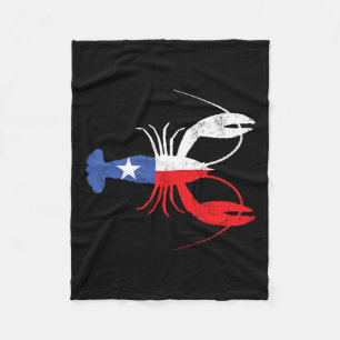 Couverture Polaire Crawfish Texas Crawdaddy Southern Food Mardi Gras