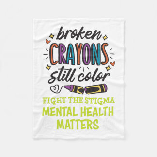 Couverture Polaire Crayons Toujours Couleur Problème De Santé Mentale